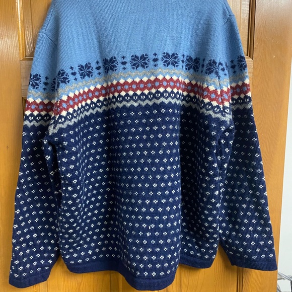 Lands End 100% wool sweater men’s XL - Picture 2 of 3